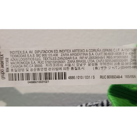 Zara Halter Crop Top + Knit Jacquard High Waisted Mini Skirt Neon Green Small - Picture 8 of 13